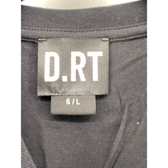 D.RT Men's Black-Multi Advntr Graphic Crewneck Short Sleeve Casual T-Shirt SZ L - Picture 7 of 9